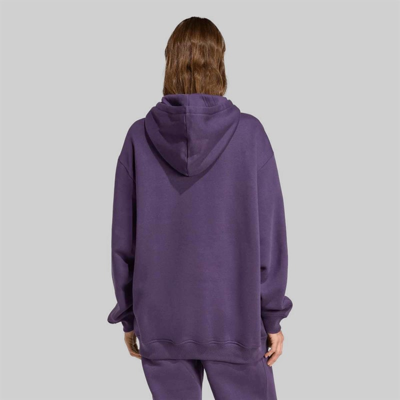adidas Originals Dames Essentials Oversized Fleece Hoodie Aurora Plum - Afbeelding 3