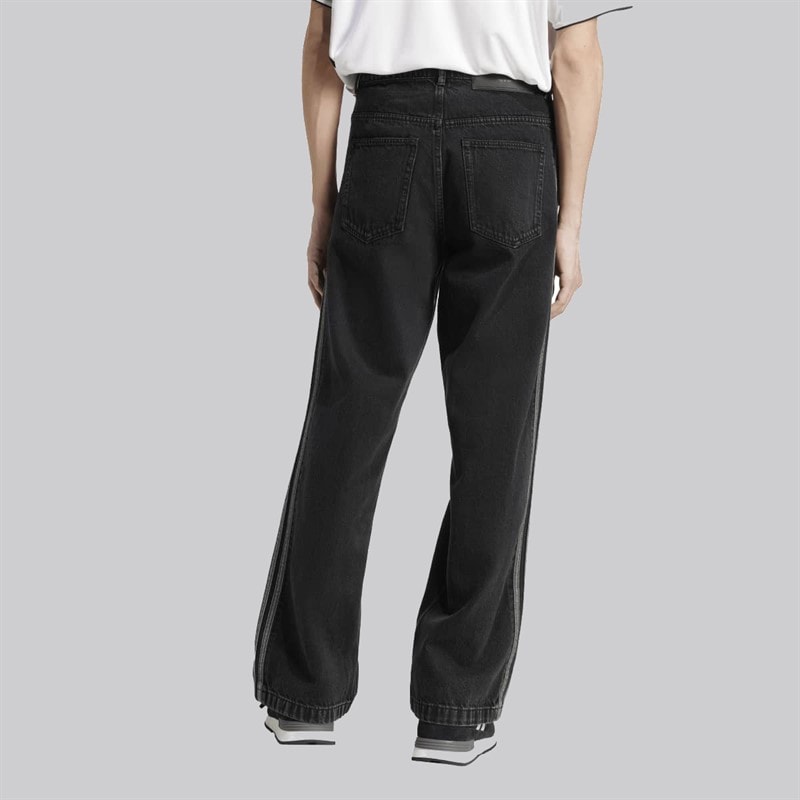 adidas Originals Heren Firebird Adicolor Denim Broek True Black Denim - Afbeelding 2