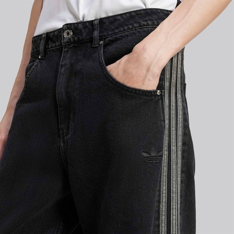 adidas Originals Heren Firebird Adicolor Denim Broek True Black Denim - Afbeelding 3