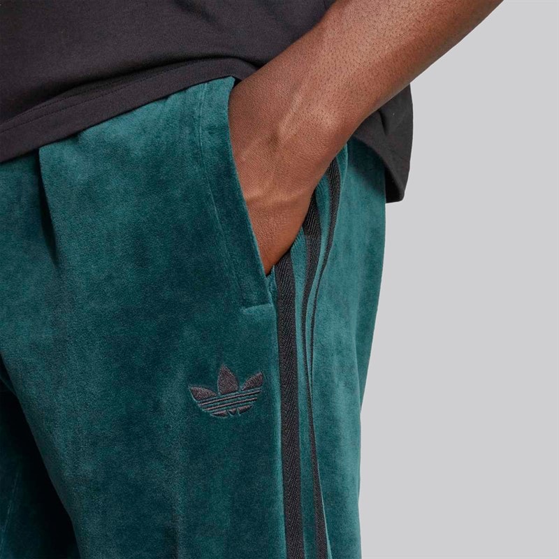 adidas Originals Adicolor Superstar welurowe spodnie dresowe dla niego kolor Aurora Ivy – zdjęcie  3