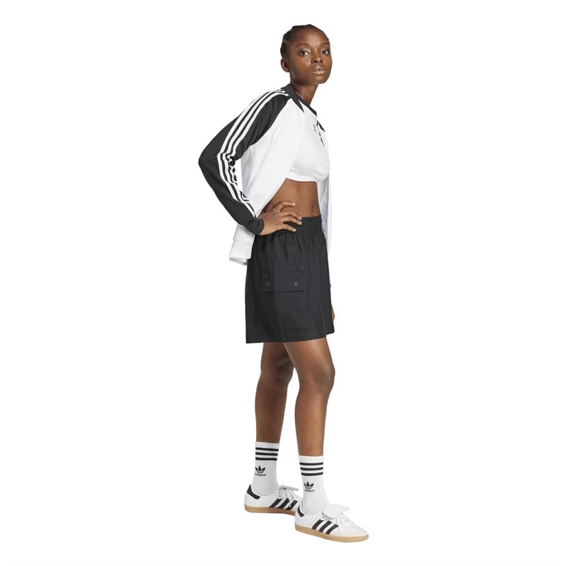 adidas Originals Shorts cargo taille haute tissés essentiels Femme Noir - Image 5