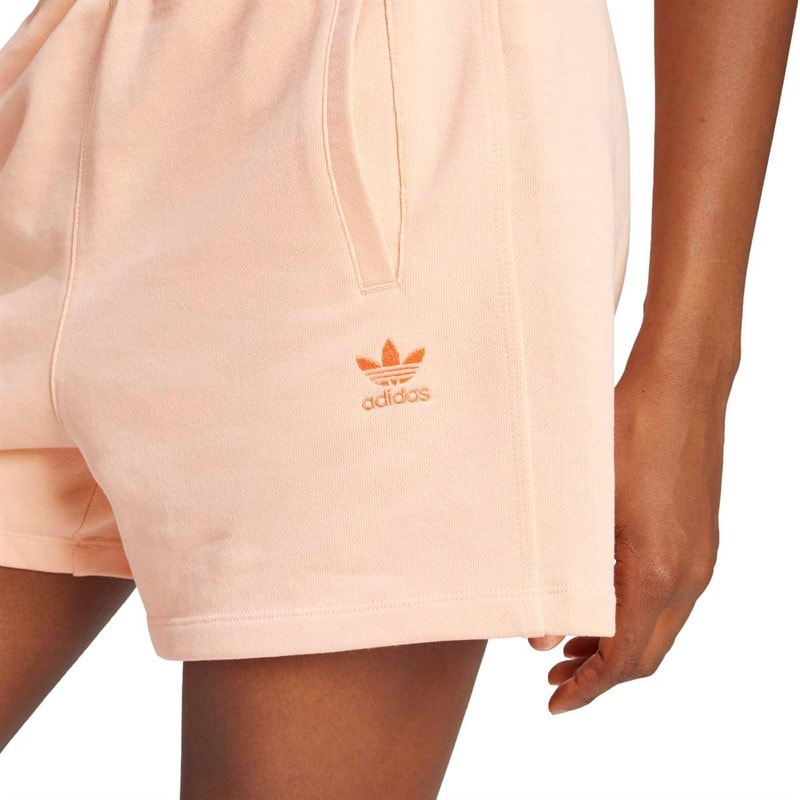 adidas Originals Dames Trefoil Essentials Shorts Glow Pink - Afbeelding 3
