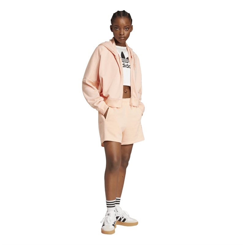 adidas Originals Dames Trefoil Essentials Shorts Glow Pink - Afbeelding 4