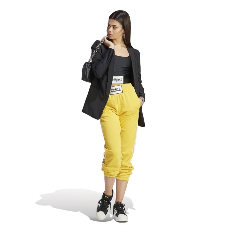 adidas Originals Pantalons de Jogging Femme Jaune - Image 4