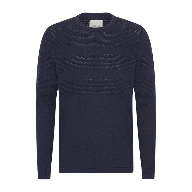 Marcus Heren Affleck Truien Marineblauw - Afbeelding 5