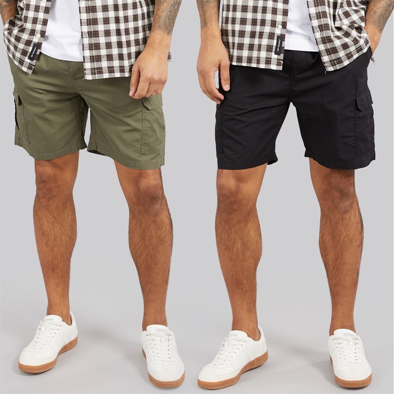 Marcus Heren Duran Cargo Shorts Set van 2 Mix Kleuren