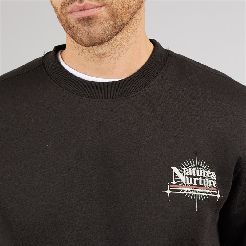 Marcus Sweatshirt imprimé Homme Colin Noir - Image 3