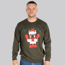 Marcus Heren Kerst Trui Olive Green