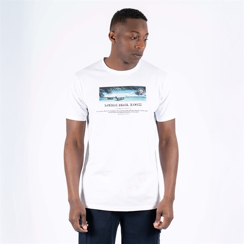 Marcus T-shirt Towson Jasna biel dla niego kolor S//Bright White – zdjęcie  2