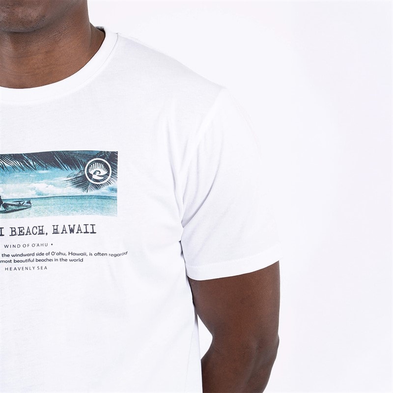 Marcus T-shirt Towson Jasna biel dla niego kolor S//Bright White – zdjęcie  3