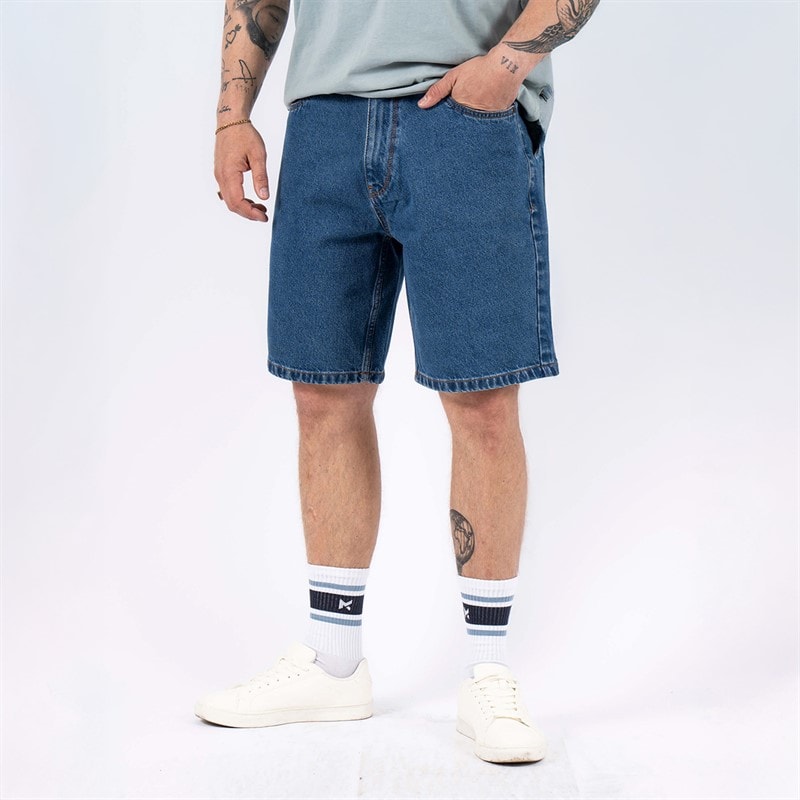 Marcus Heren Justin 2239 Denim Shorts Med. Blue Wash - Afbeelding 1