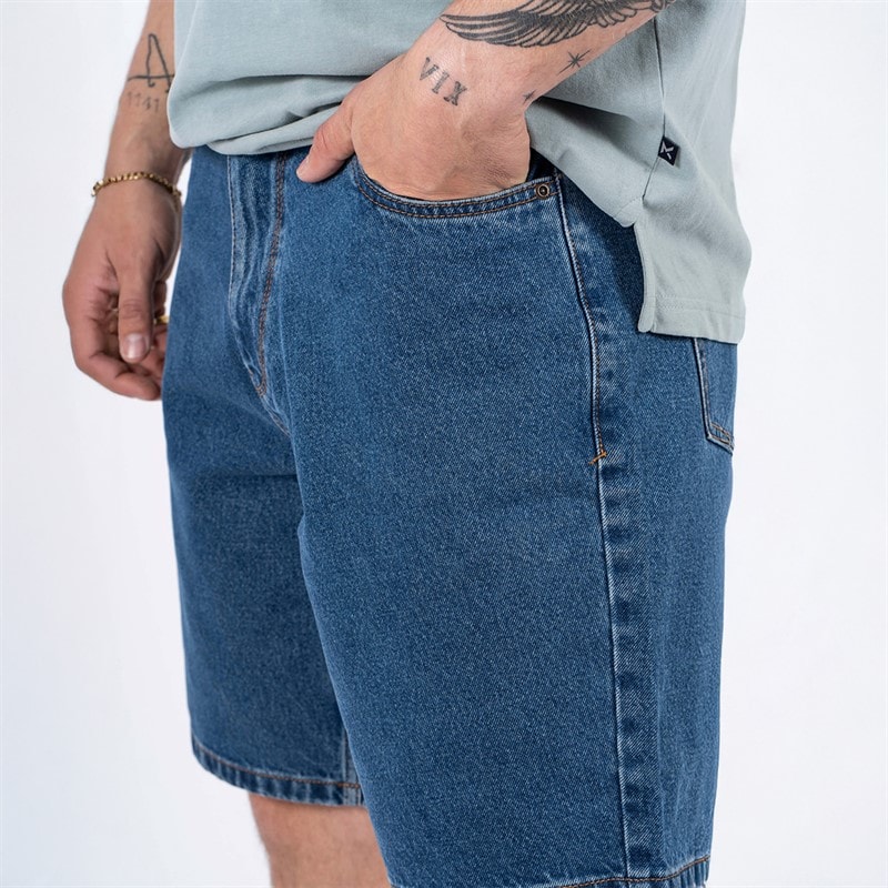 Marcus Heren Justin 2239 Denim Shorts Med. Blue Wash - Afbeelding 2