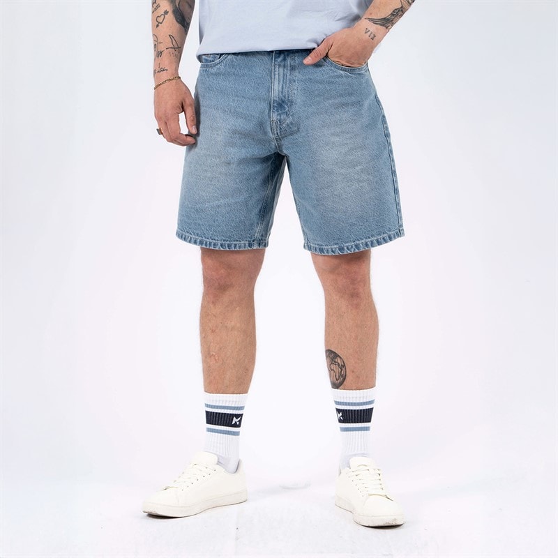 Marcus Heren Justin 2236 Denim Korte broek Light Blue Snow