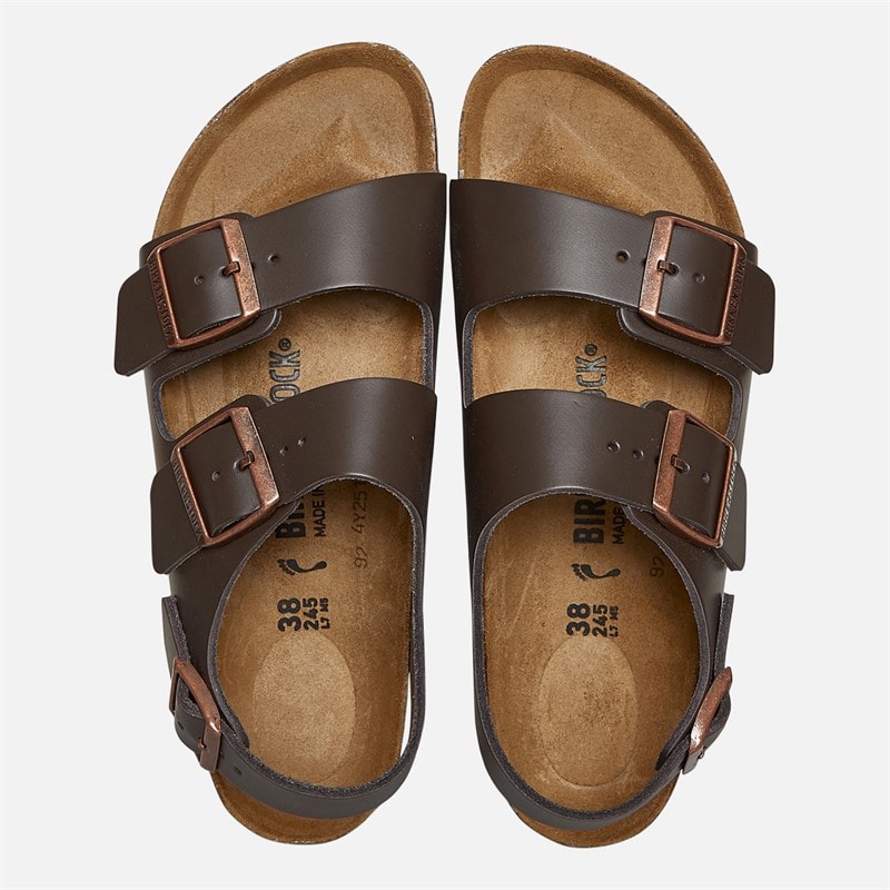 Birkenstock Milano Enkelband Sandalen Donkerbruin - Afbeelding 3