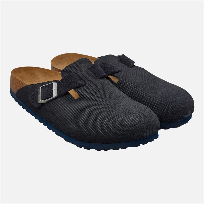 Birkenstock Homme Boston Sabots En Velours Côtelé Midnight - Image 2