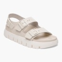 Birkenstock Damen Milano Doppelschnalle Chunky Sandalen Eggshell