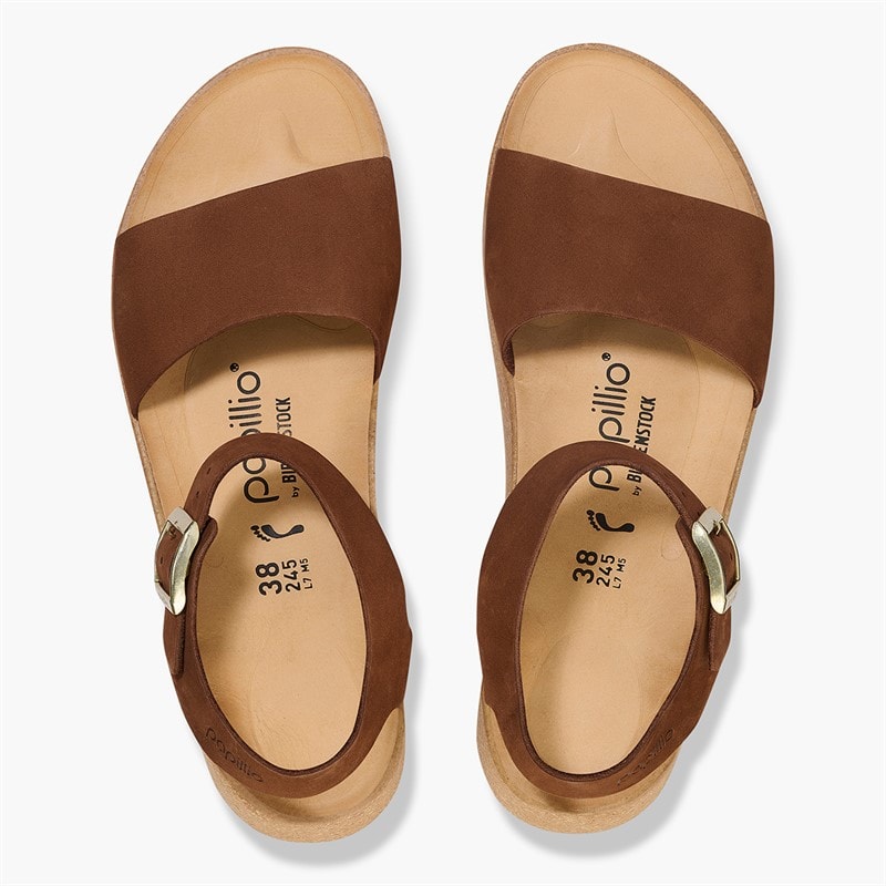 Birkenstock Dames Glenda Enkelband Sandalen Dark Tea - Afbeelding 3