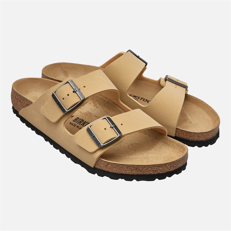 Birkenstock Herren Arizona Doppel Schnalle Nubuk Sandalen Latte Cream - Bild 2