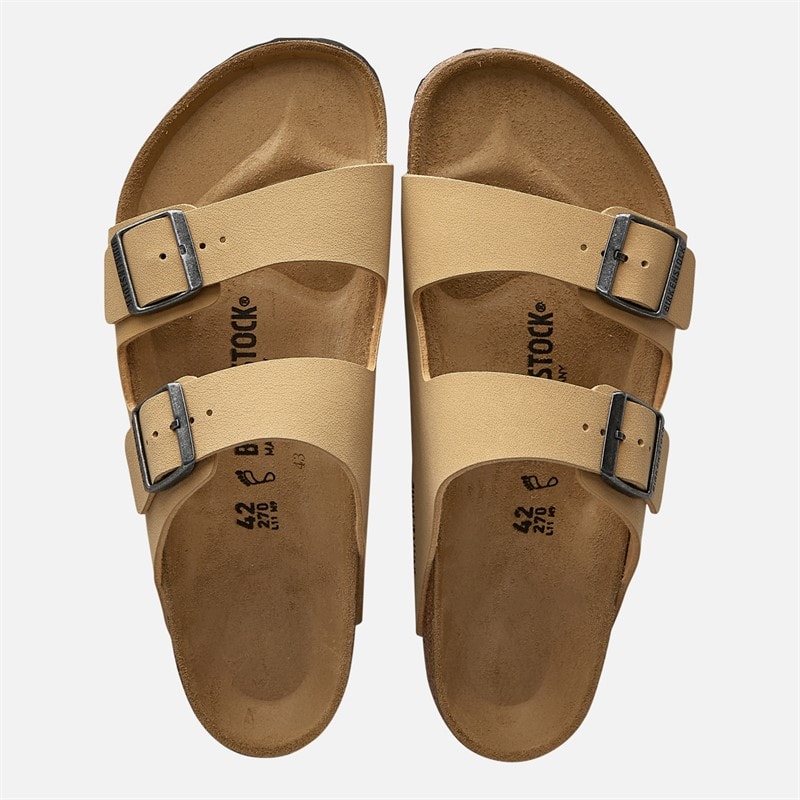 Birkenstock Herren Arizona Doppel Schnalle Nubuk Sandalen Latte Cream - Bild 3