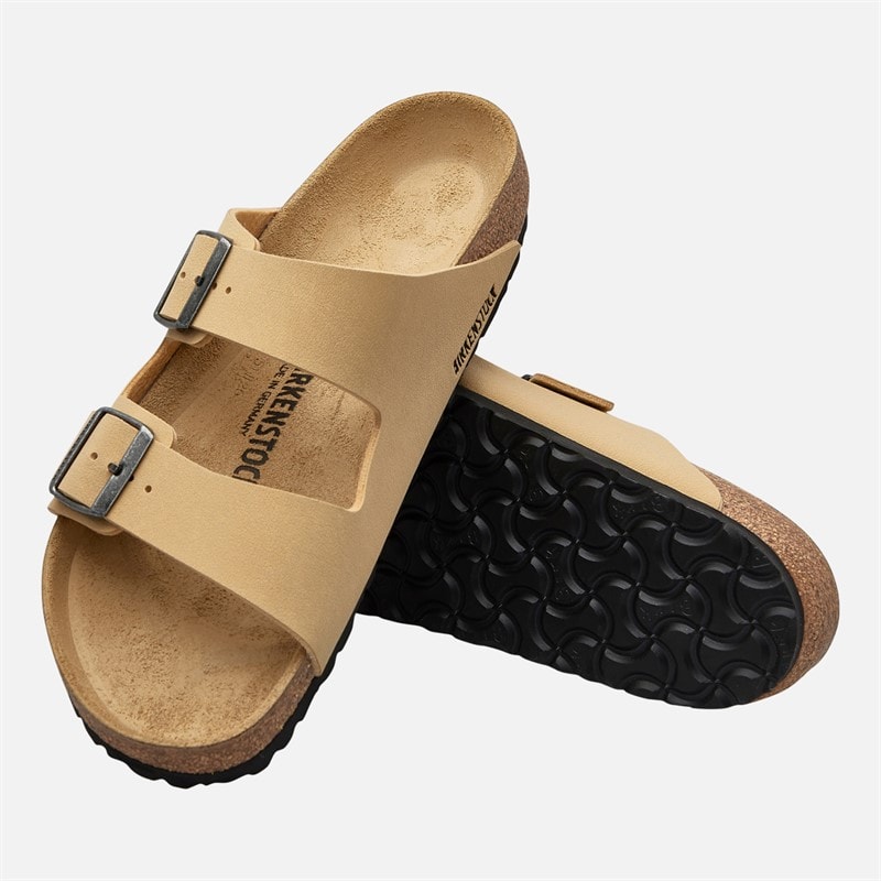 Birkenstock Herren Arizona Doppel Schnalle Nubuk Sandalen Latte Cream - Bild 4