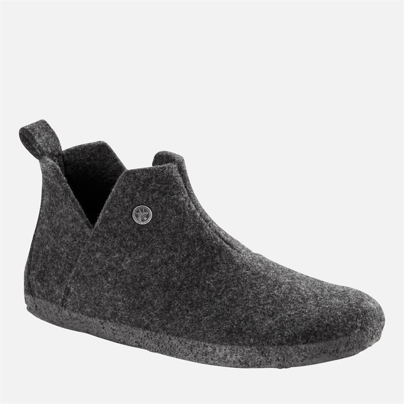 Birkenstock Kapcie wełniane Andermatt kolor Antracyt – zdjęcie  2
