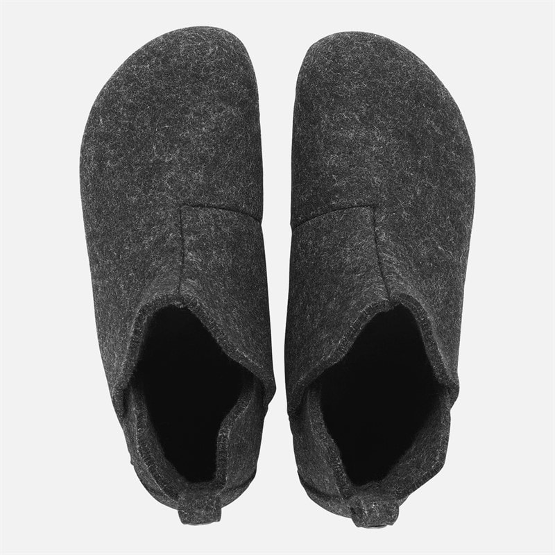 Birkenstock Kapcie wełniane Andermatt kolor Antracyt – zdjęcie  3