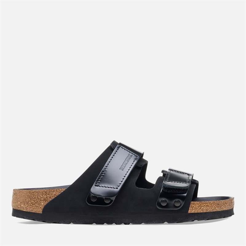 Birkenstock Damen Uji Dual Strap Sandalen Hochglanzschwarz