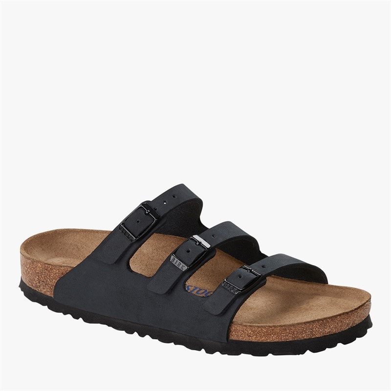 Birkenstock Dames Florida Drievoudige Band Sandalen Zwart - Afbeelding 2