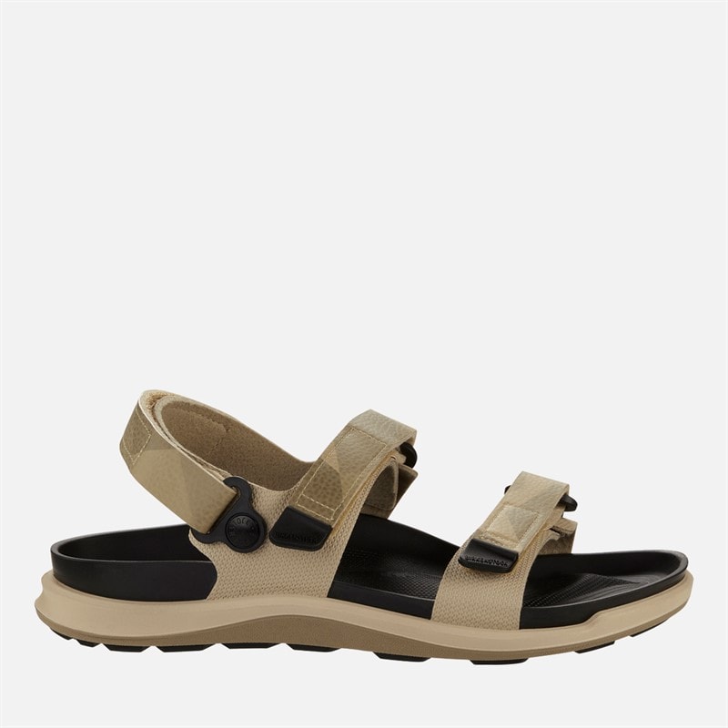 Birkenstock Damen Kalahari Knöchelriemen Sandalen Geometrisches Tarnbeige