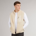 True North Heren Pile Vest Beige