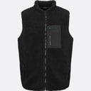 True North Heren Pile Vest Zwart