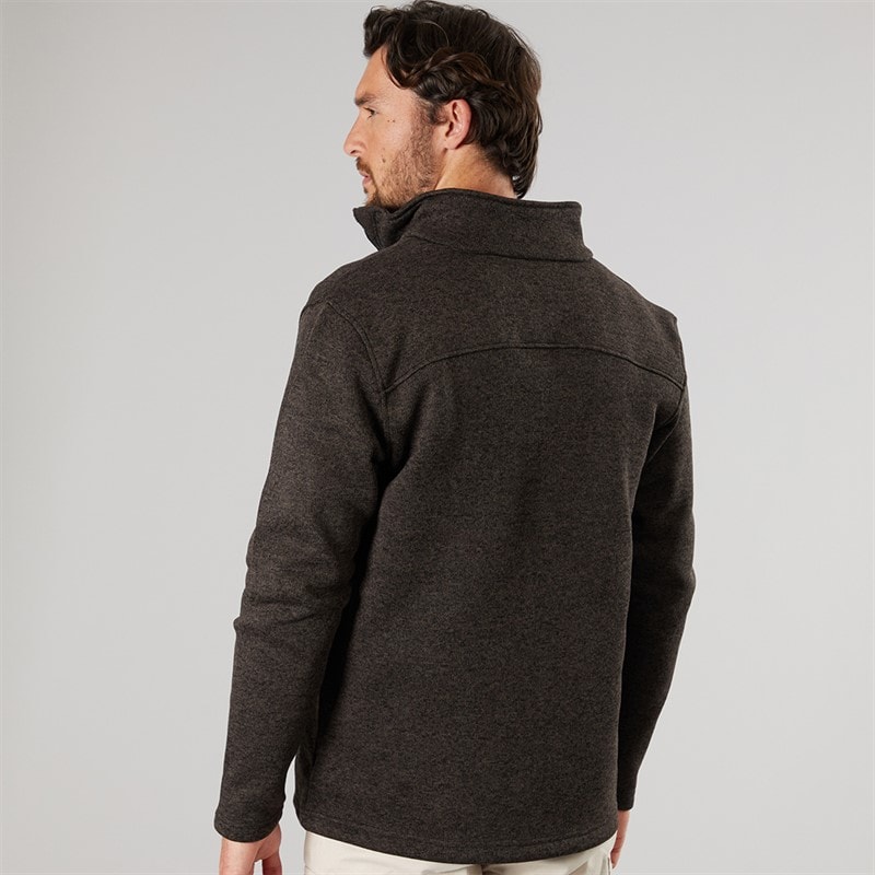 True North Herren Flatfleece Jacke Schwarz - Bild 2