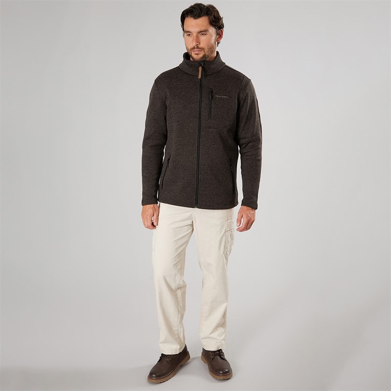 True North Herren Flatfleece Jacke Schwarz - Bild 4