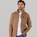 True North Herren Flatfleece Jacke Bark