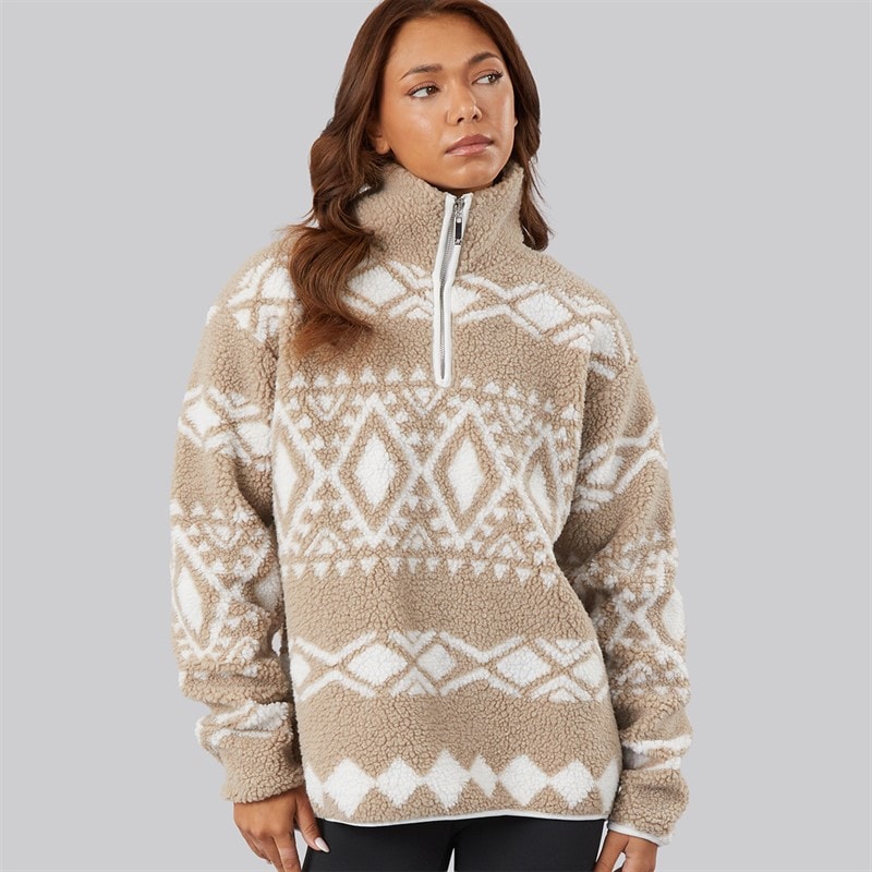 True North Damen Cissi Fleece Beige Comb - Bild 3
