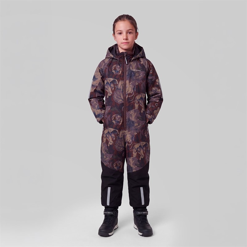 True North Combinaison de ski Imperméable Enfant en tissu Oxford Flower Comb