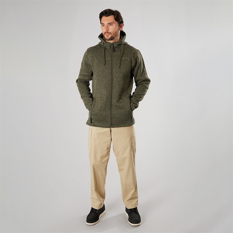 True North Płaska kurtka polarowa dla niego kolor Dusty Olive – zdjęcie  4