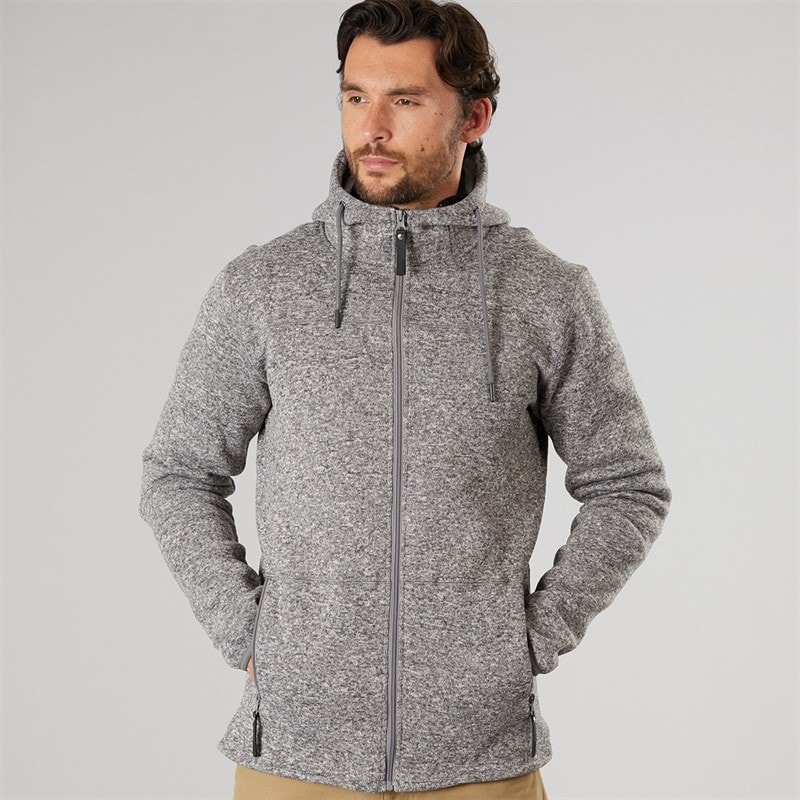 True North Herren Flatfleece Jacke Dunkelgrau Dk-Grey - Bild 3