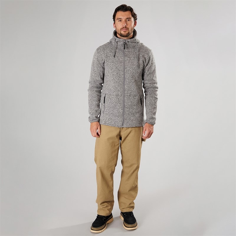 True North Herren Flatfleece Jacke Dunkelgrau Dk-Grey - Bild 4