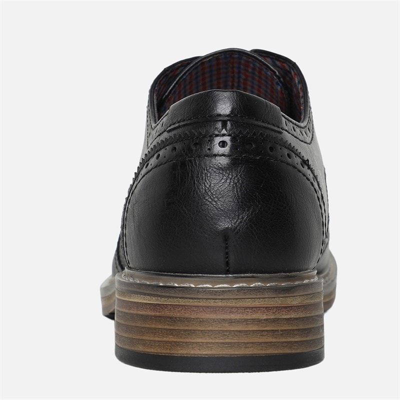 Ben Sherman Herren Triumph II Brogue Schuhe Schwarz - Bild 4