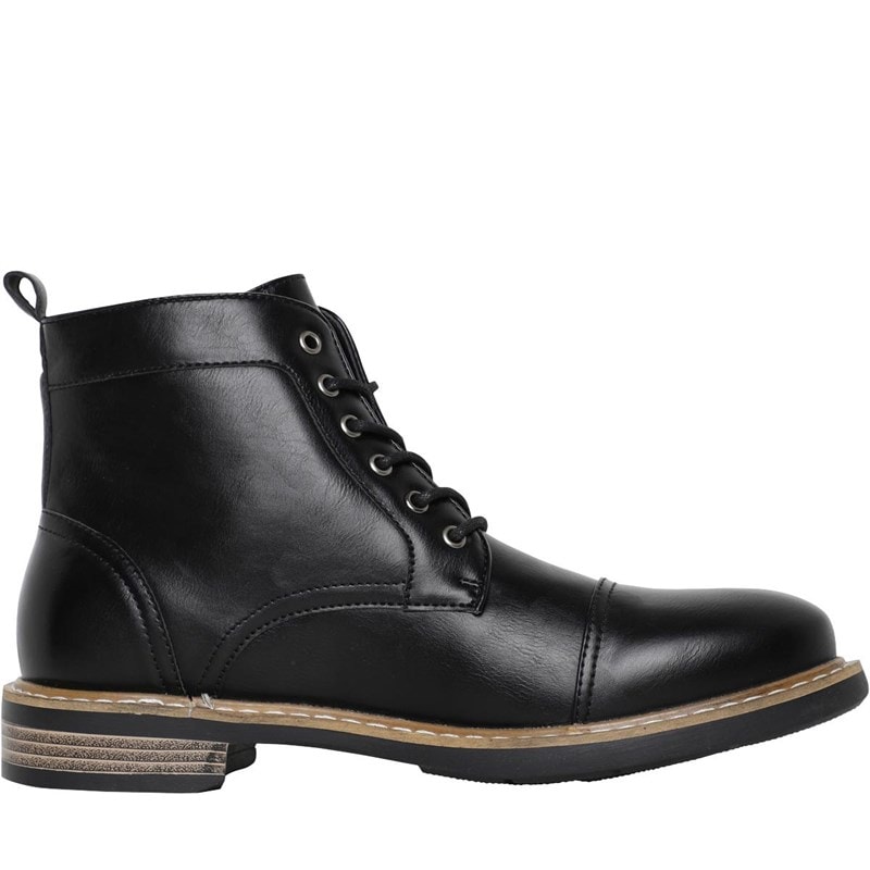 Ben Sherman Herenschoenen Tram Toe Cap Zwart - Afbeelding 5