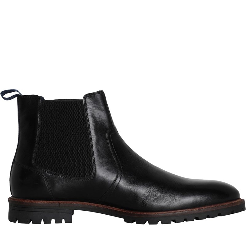 Ben Sherman Bottines Chelsea en cuir Baron homme, Noir - Image 5