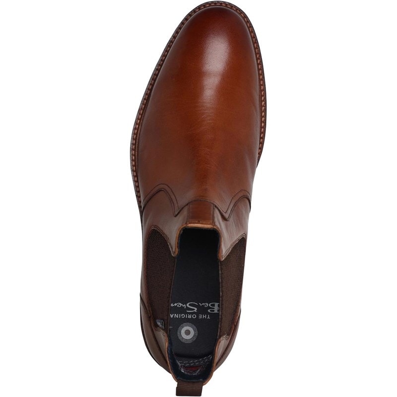 Ben Sherman Herren Baron Leder Chelsea Stiefel Braun - Bild 4