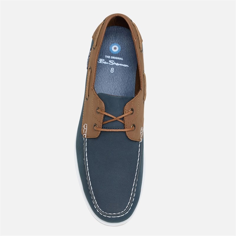 Ben Sherman Heren Oceanic Bootschoenen Licht Marineblauw - Afbeelding 3
