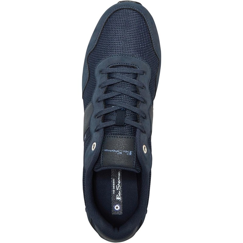 Ben Sherman Baskets Owen Retro Run Homme Bleu Marine - Image 4