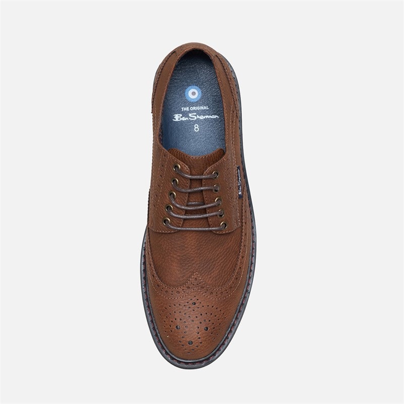 Ben Sherman Chaussures Brogues Spitfire Homme Caramel - Image 3