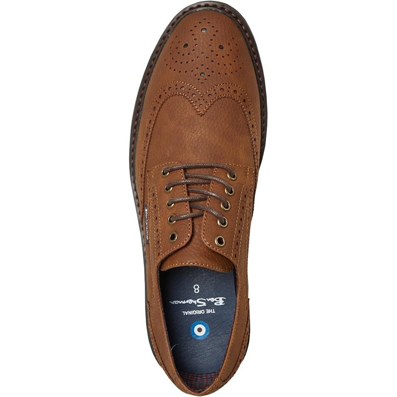 Ben Sherman Herenschoenen Spitfire Brogue Caramel - Afbeelding 4