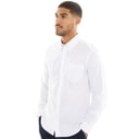 Ben Sherman Heren Oxford Overhemden met lange mouwen Wit