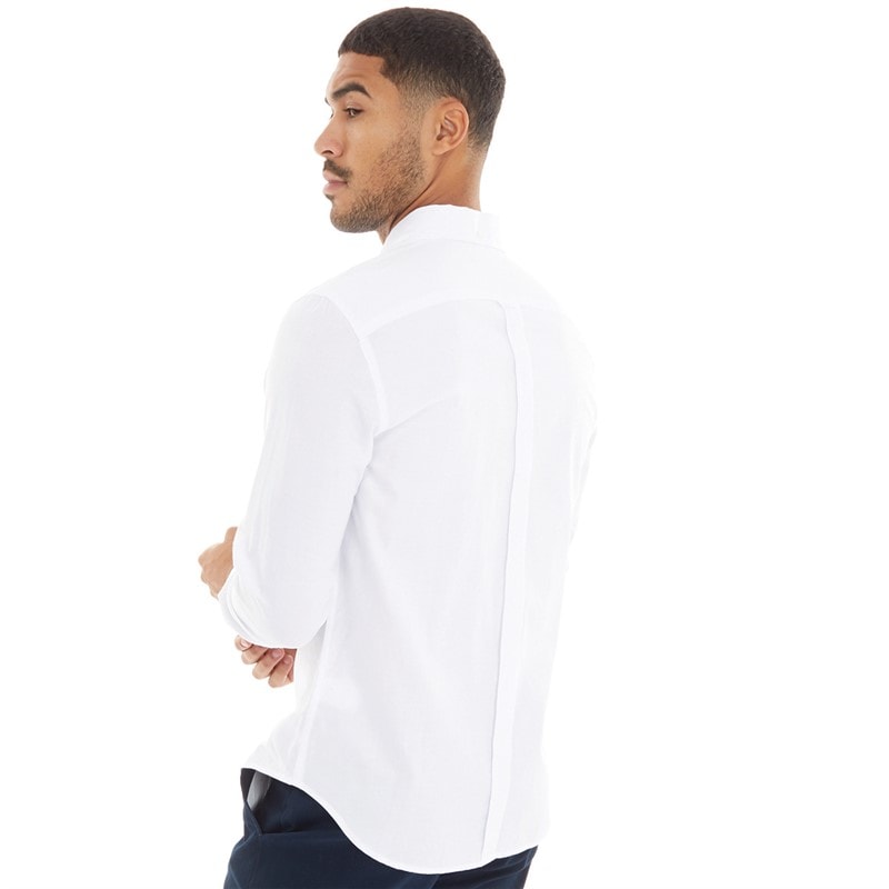 Ben Sherman Heren Oxford Overhemden met lange mouwen Wit - Afbeelding 2