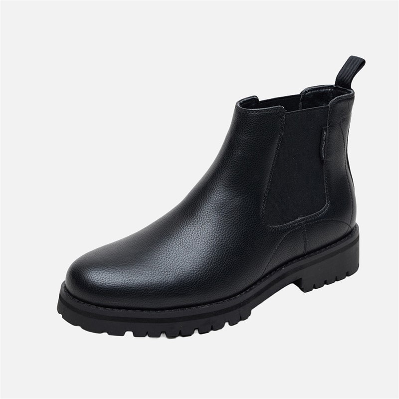 Ben Sherman Herren Chelsea Boots Schwarz Leder/Schwarze Sohle - Bild 2